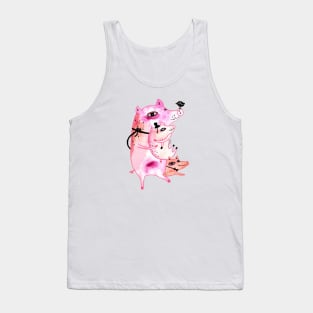 Three and Free little pigs Tank Top